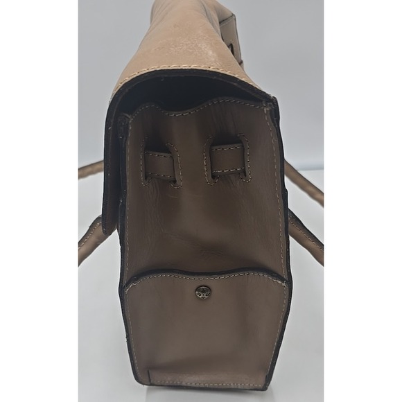 Patricia Nash Vienna Suede Satchel‎ Italian Leather Heritage Biscuit Hand Bag - Picture 15 of 15